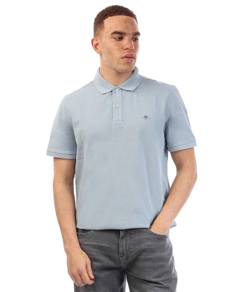Gant Poloshirt für Herren, Baumwolle (Blau Blau