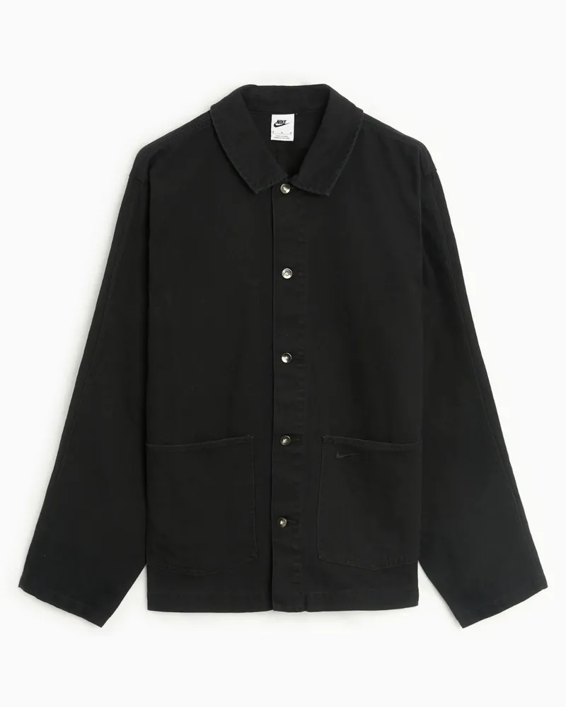 Nike Plain Black Overshirt Schwarz