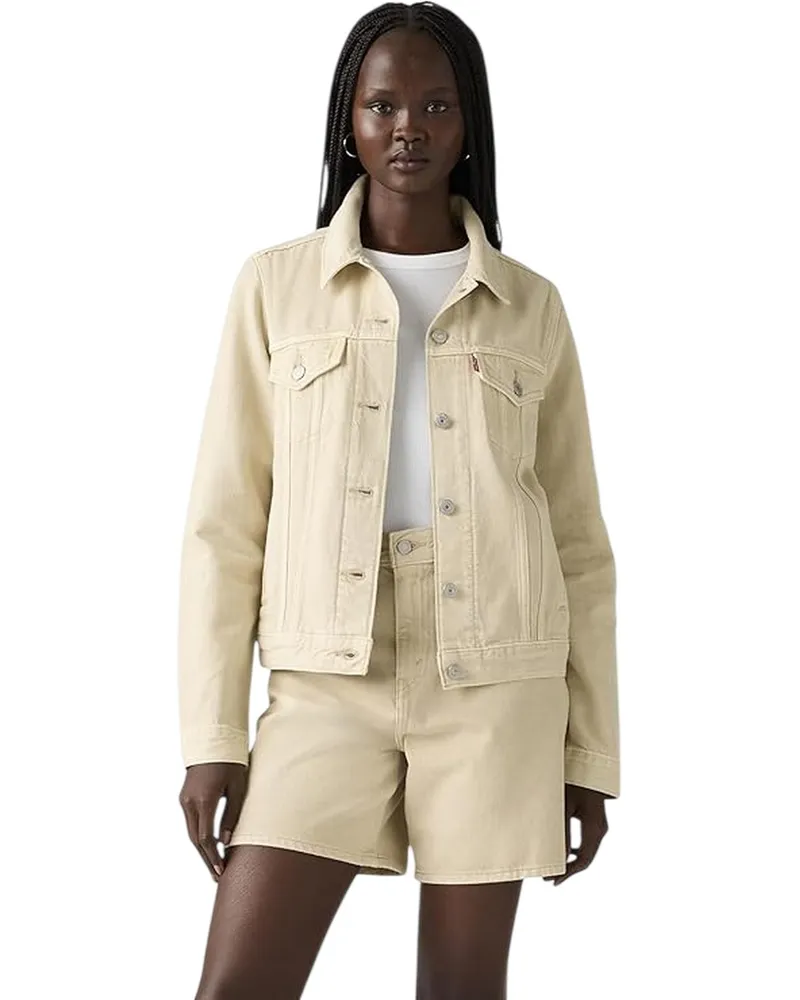 Levi's Truckerjacke für Damen, Denim (Beige Beige