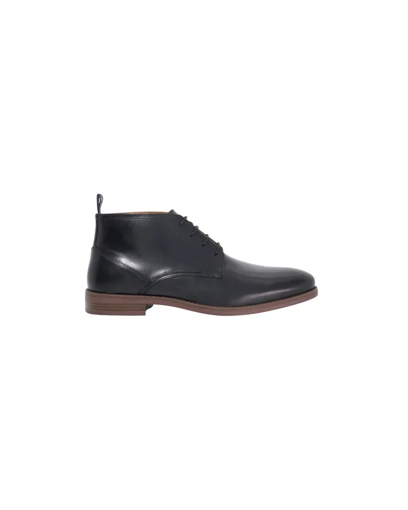 Dune Minato" Stiefeletten für Herren, Leder, Zum Schnüren (Schwarz Schwarz