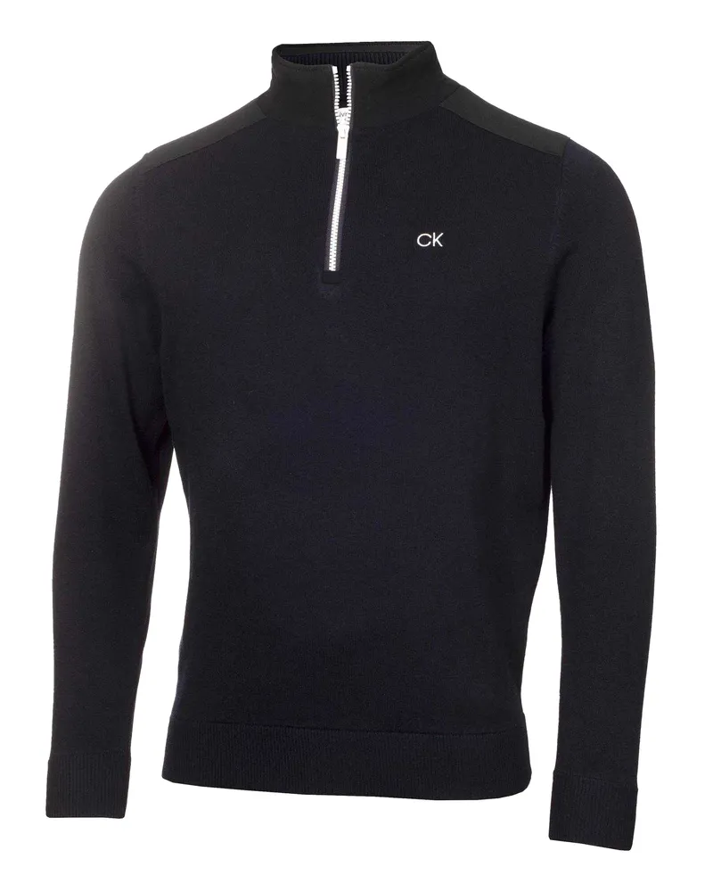 Calvin Klein Sweatshirt für Herren, Reißverschluss, Raglanärmel (Marine Marineblau