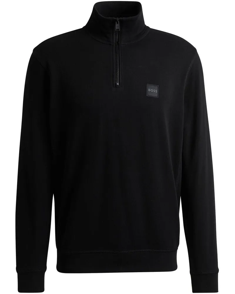 HUGO BOSS Sweatshirt für Herren, Frottee (Schwarz Schwarz