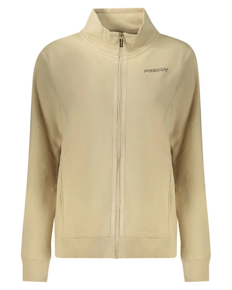 Freddy Beiger Baumwoll Damen Sweatshirt Beige
