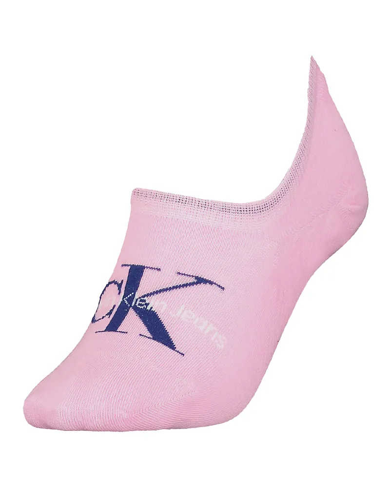 Calvin Klein Footie" No-Show-Socken für Damen, Baumwollmischung (Pink Rosa