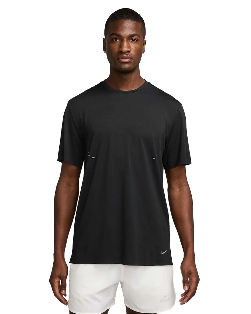 Nike Pinnacle" T-Shirt für Herren, Dri-FIT, Laufen (Schwarz Schwarz