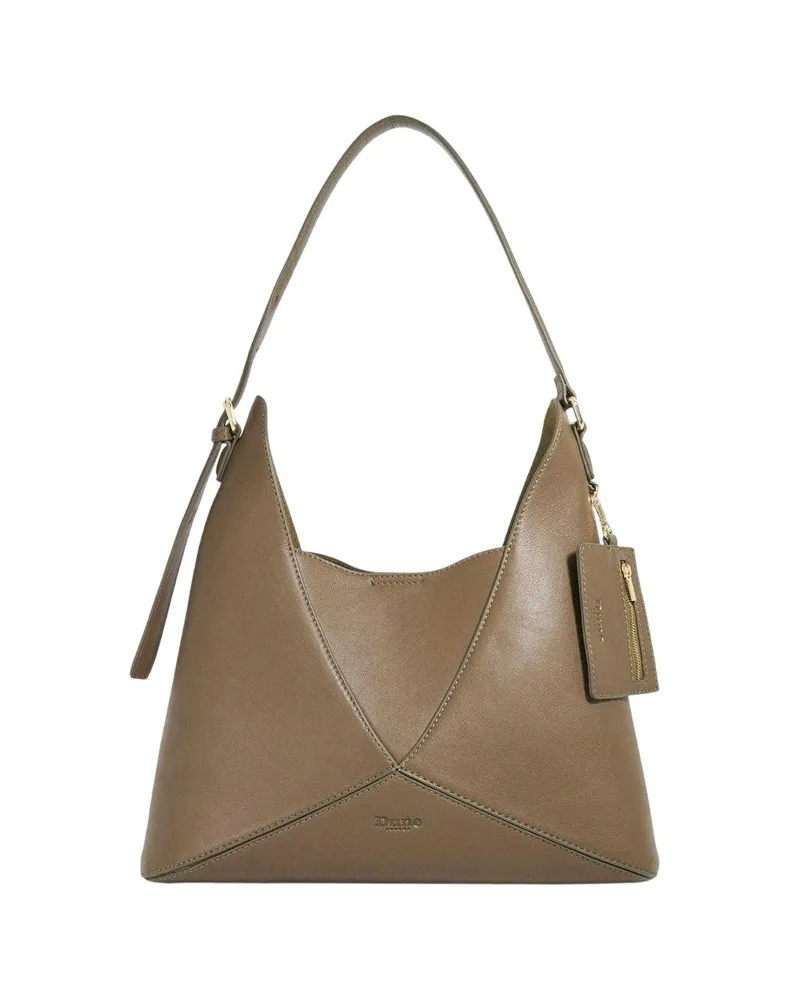 Dune Lo Dinidearest" Schultertasche, Leder (Khakigrün Khaki