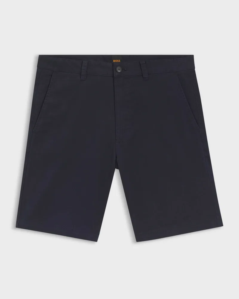 HUGO BOSS BOSS Chino Slim Shorts, Blau Dunkelgrau