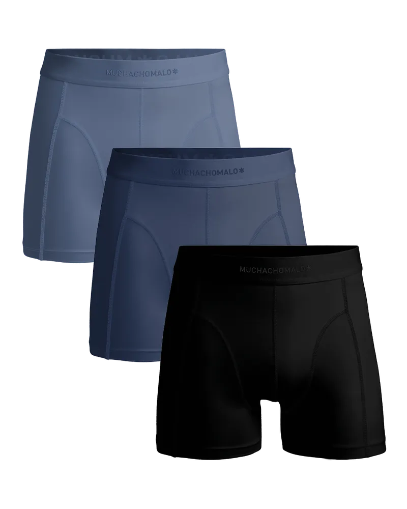 Muchachomalo Herren Pima Baumwolle Boxer Shorts - 3er Pack - Herren Unterwäsche Mehrfarbig