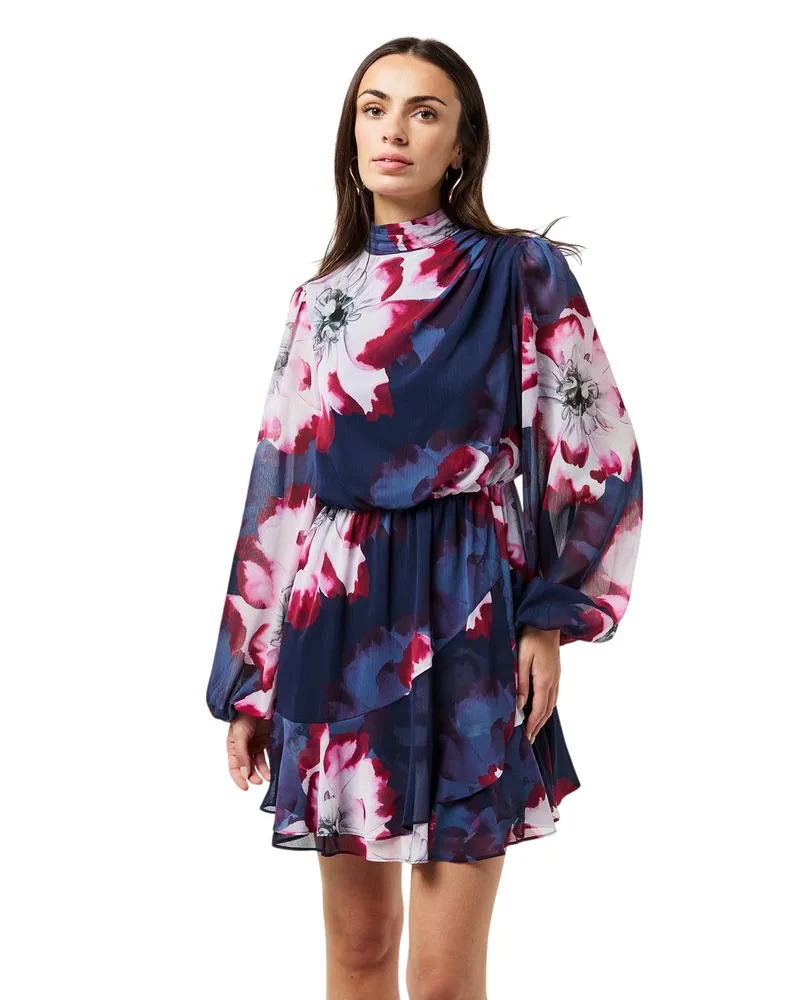 Ted Baker Minikleid für Damen, A-Linie (Marine Marineblau