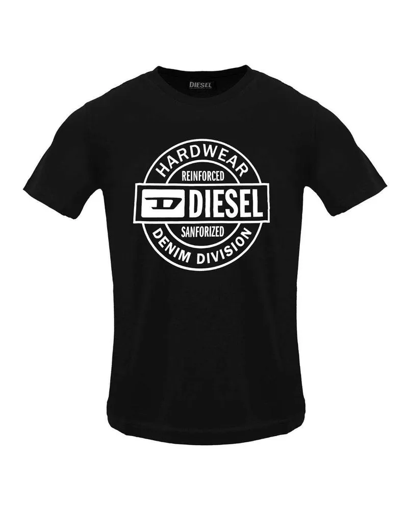 Diesel Hardware" T-Shirt für Herren (Kaviar-Schwarz Schwarz