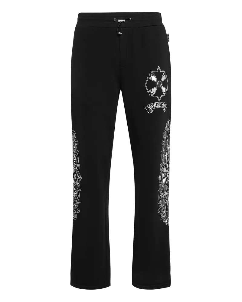 Philipp Plein Jogginghosen Chrome Schwarz