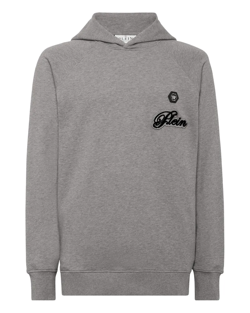 Philipp Plein Kapuzen-Sweatshirt Signature Weiß