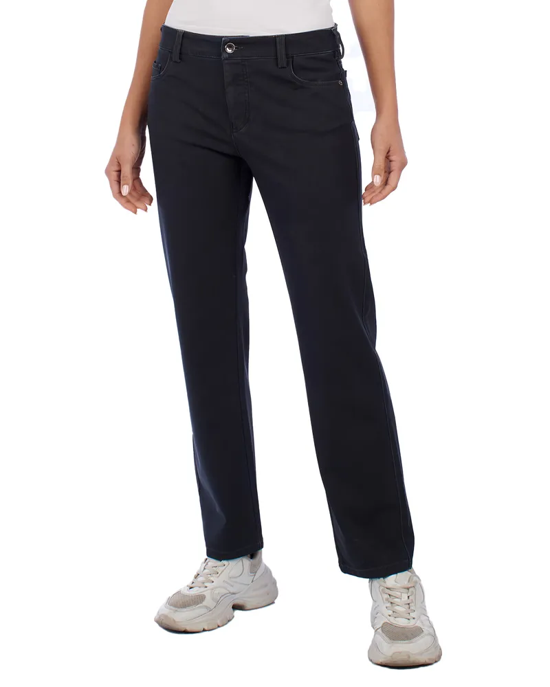 Emporio Armani Gerade geschnittene Hose 6K2J04 Damen Schwarz