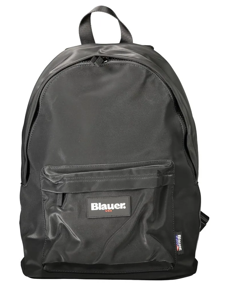 Blauer Schwarzer Polyester Herren Rucksack Schwarz