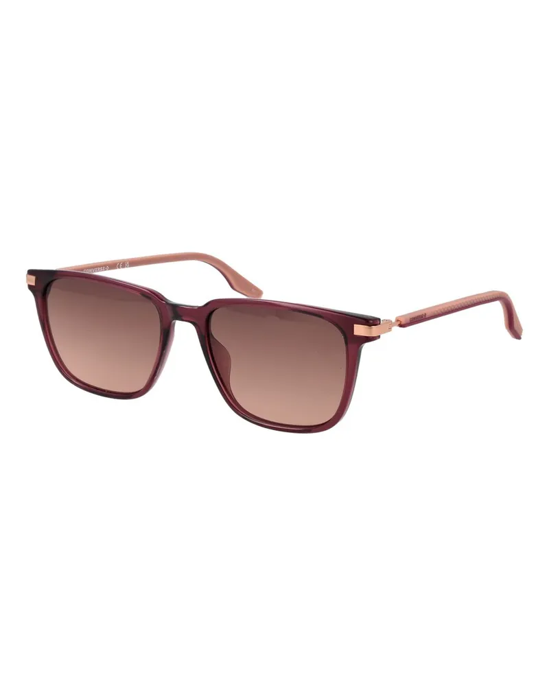 Converse Bordeauxfarbene Gummisonnenbrille Bordeaux