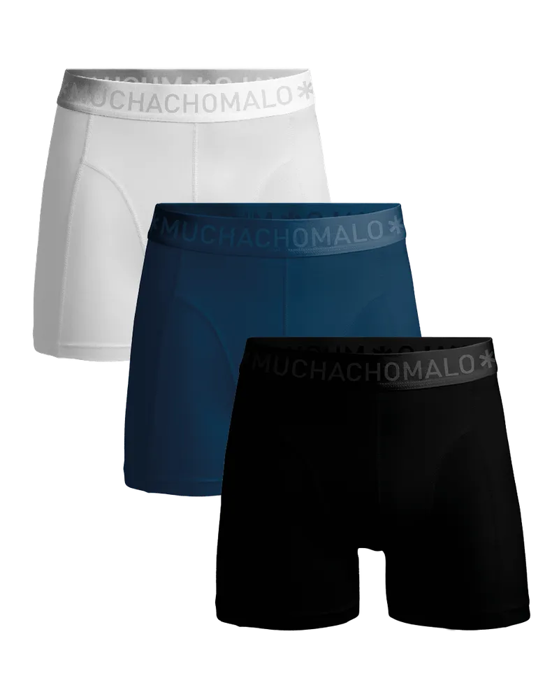 Muchachomalo 3er-Pack Boxershorts aus Baumwoll-Modal für Herren - Mehrfarbig Mehrfarbig