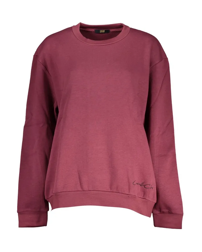 Roberto Cavalli Strick Crew-Neck Langarm-Sweatshirt Braun