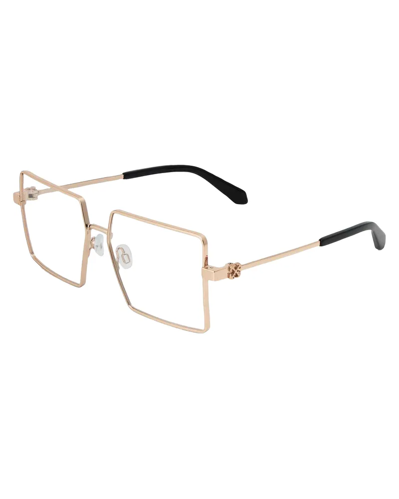 OFF-WHITE Off White - "Style 8r" Brille für Herren/Damen Unisex, Edelstahl (Gold Gold