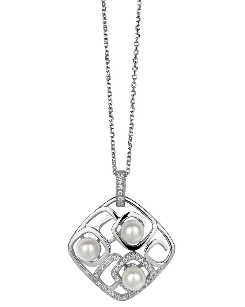 Orphelia Damen-Kette aus 925er Sterlingsilber mit Anhänger – Silber ZH-4846 Silber