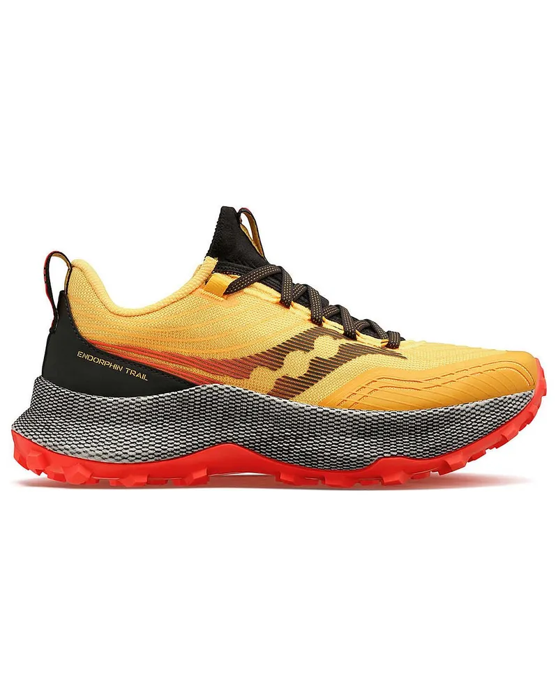 Saucony Endorphin Trail Womens Yellow Trainer Gelb