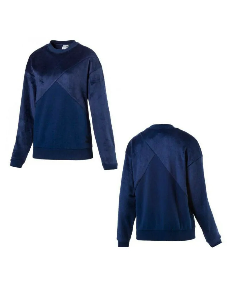 Puma Archive Damen Stoffblock Blau Pullover Blau