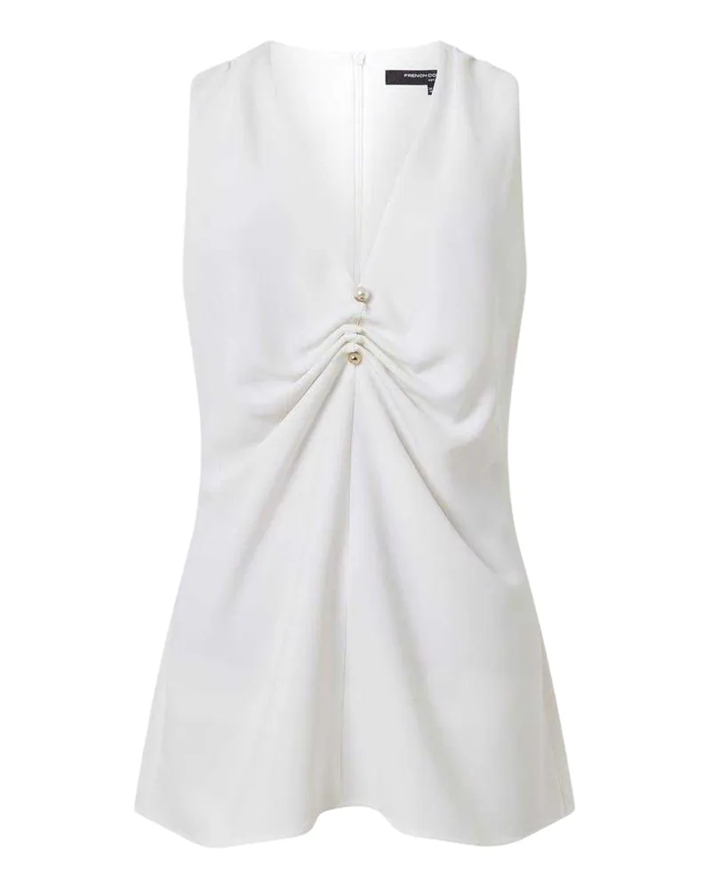 French Connection Bluse für Damen, leger (Weiß Weiß