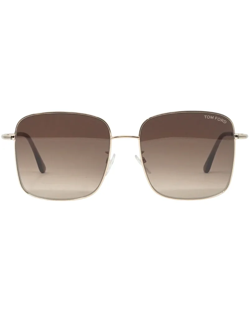 Tom Ford FT0894-K 28F Glänzende Roségold Sonnenbrille Roségold