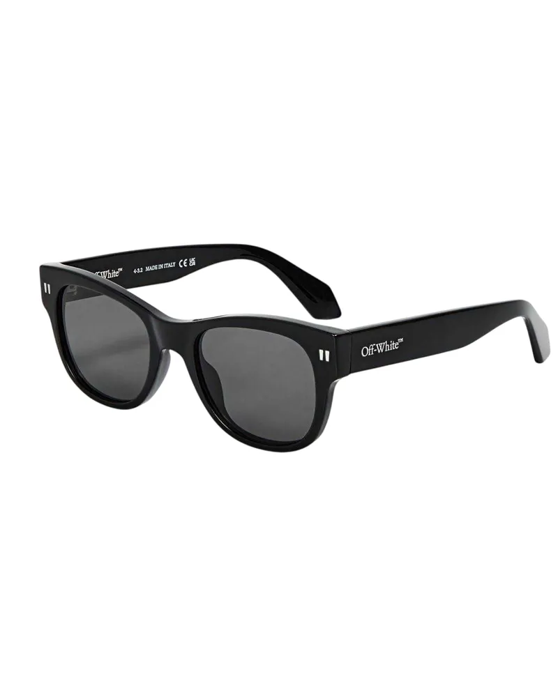 OFF-WHITE Off White - Quadratisch-Sonnenbrille für Herren (Schwarz/Dunkelgrau Schwarz