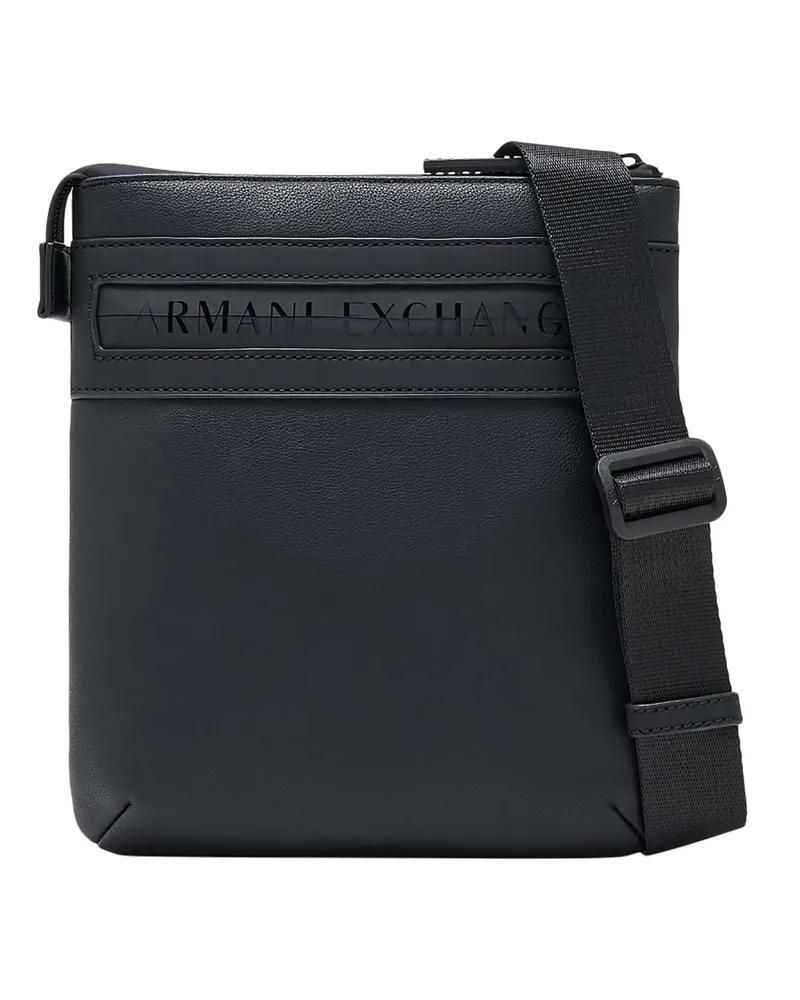 Armani Exchange Flat Crossbody Bag - Schwarz Schwarz