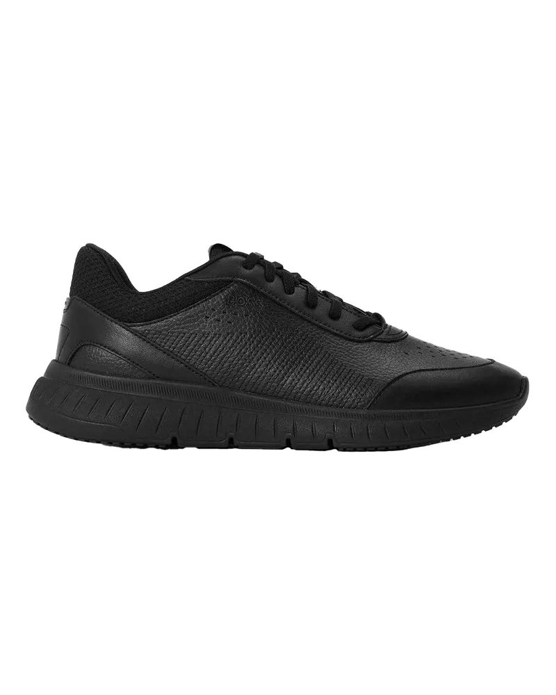 HUGO BOSS Titanis" Sneaker für Herren, Leder (Schwarz Schwarz