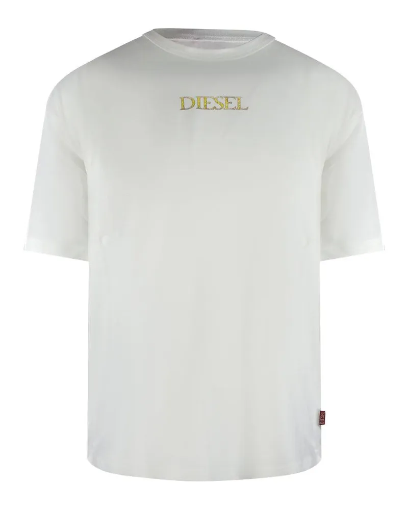 Diesel T-Shirt für Herren, Baumwolle (Naturweiß Wollweiß