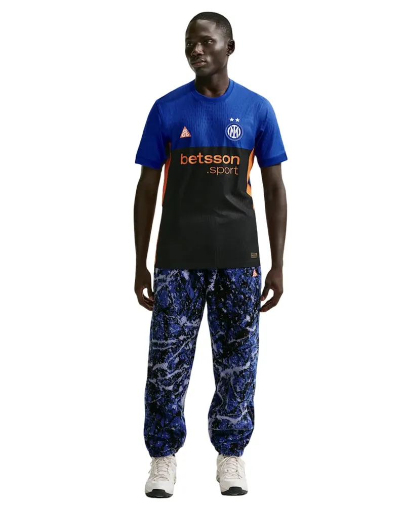 Nike Trikot für Herren, Dri-FIT (Blau/Schwarz Schwarz