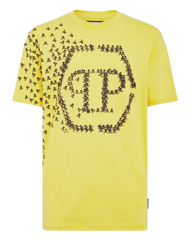 Philipp Plein T-Shirt Skull&Bones Gelb
