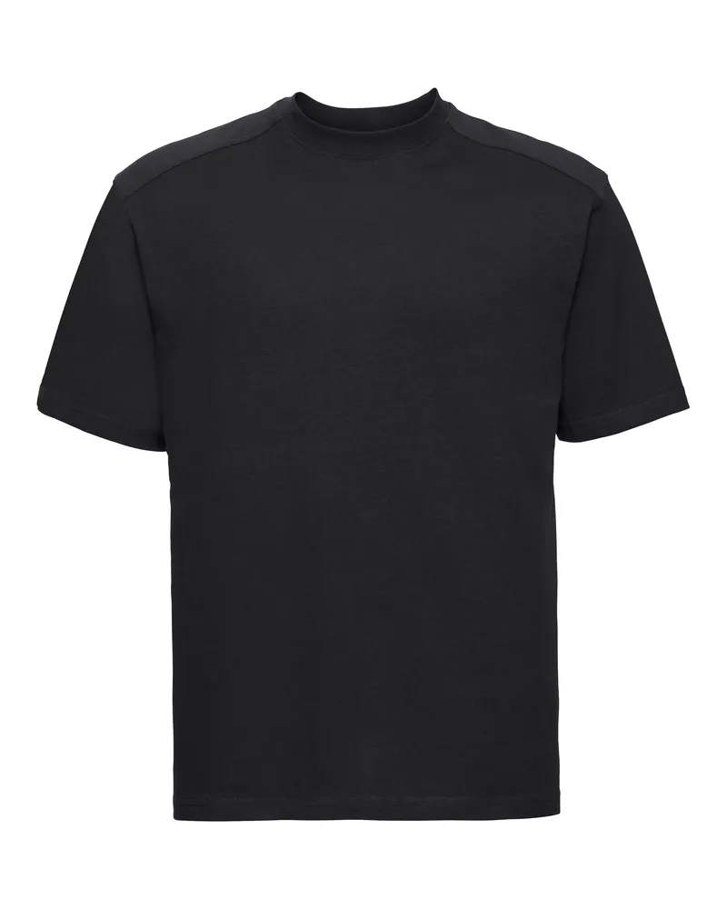 Russell Athletic Russell Europe Herren T-Shirt mit kurzen Ärmeln aus Baumwolle (Schwarz Schwarz