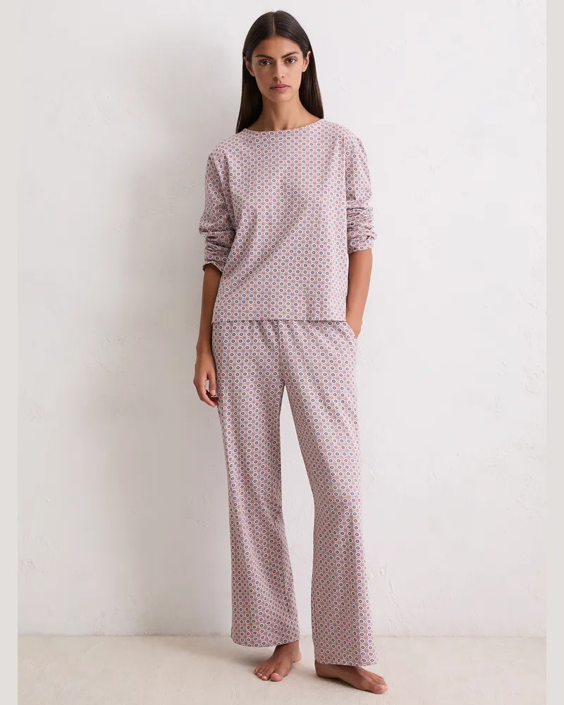 Marc O'Polo Pyjamaoberteil Mix N Match Cotton Lila