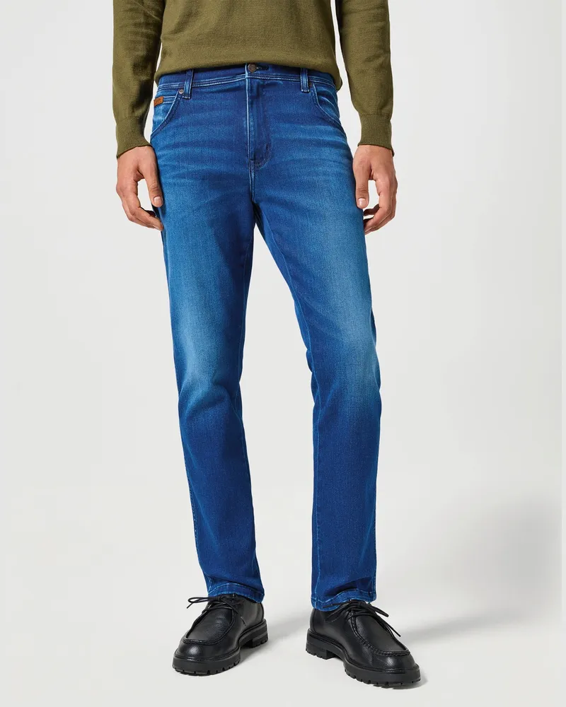 Wrangler Texas Slim Jeans - Blau Blau