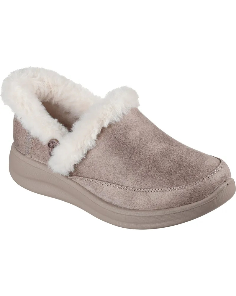 Skechers Cozy Escape Damen Hausschuhe In Taupe Taupe