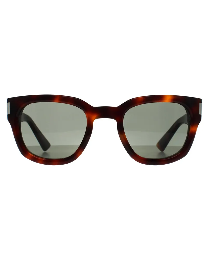 Saint Laurent Quadratisch Unisex Havanna Grau SL 838 Braun