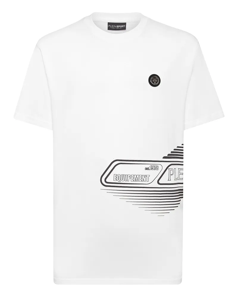 Philipp Plein T-Shirt Rundhalsausschnitt Weiß
