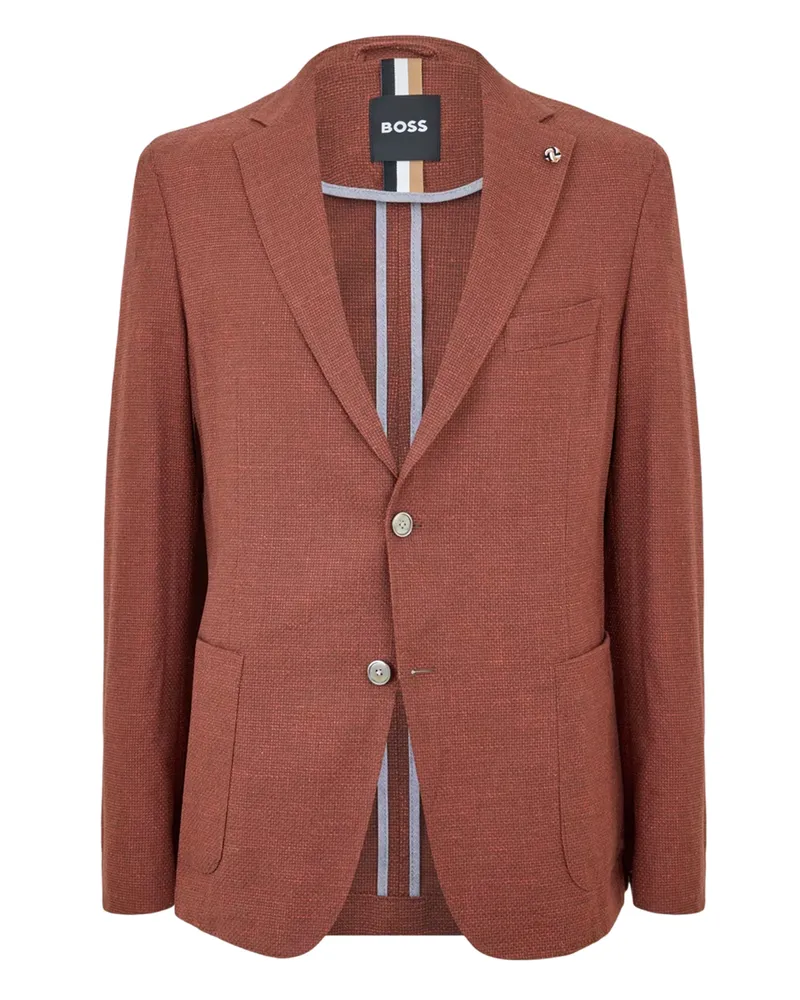 HUGO BOSS Hanry" Blazer für Herren, Hals Kerbe (Rot Rot