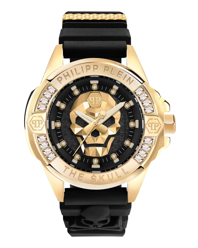 Philipp Plein The $kull Genderless Schwarz Unisex Armbanduhr PWNAA0122 Schwarz