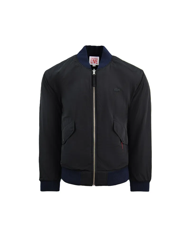 Lacoste l! Ve reversible Herrenbomberjacke Schwarz