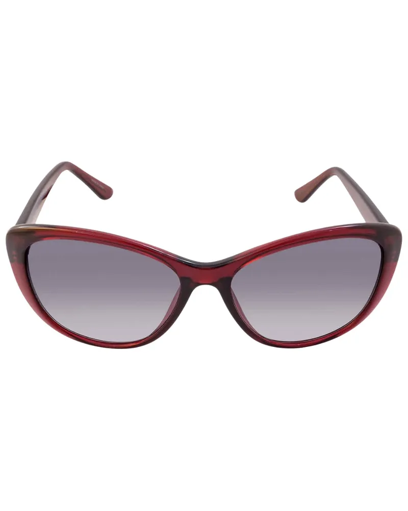 Calvin Klein Sonnenbrille in Milchig-Burgunderrot mit grauem Farbverlauf Grau