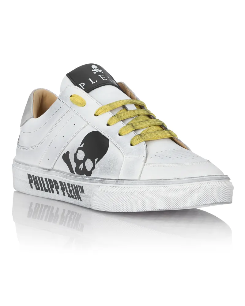 Philipp Plein Lo-Top Turnschuhe Retrokickz Weiß
