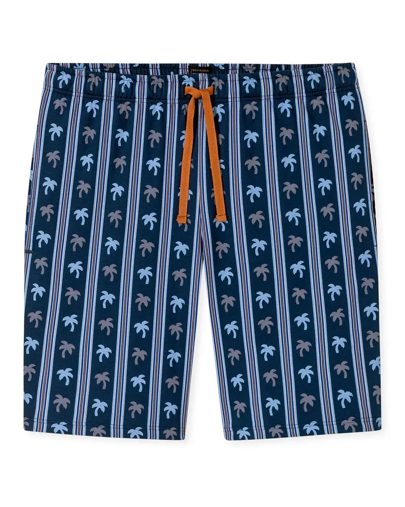 Schiesser Pyjamahose Mix Relax für Herren (Lounge-/Nachtwäsche) - Blau Blau