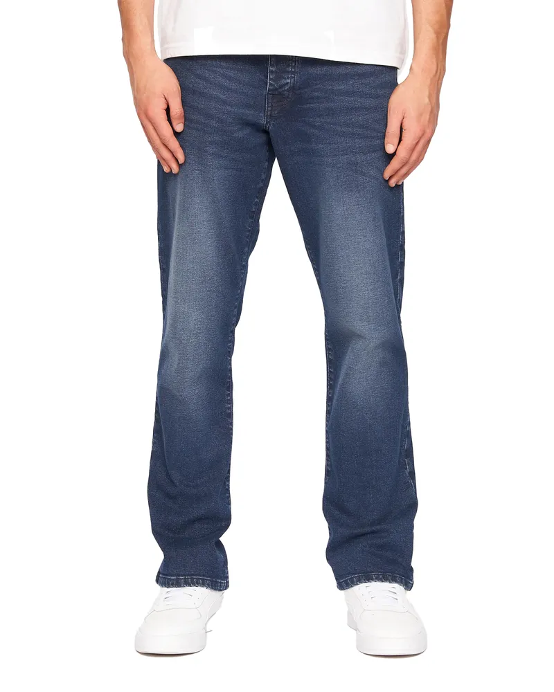 CrossHatch Princed" Jeans für Herren (Dunkle Waschung Marineblau