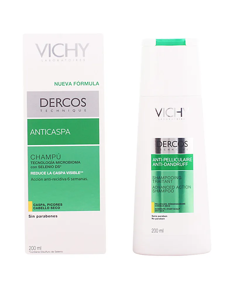 VICHY Dercos Antischuppenshampoo Für Trockenes Haar 200 ml 