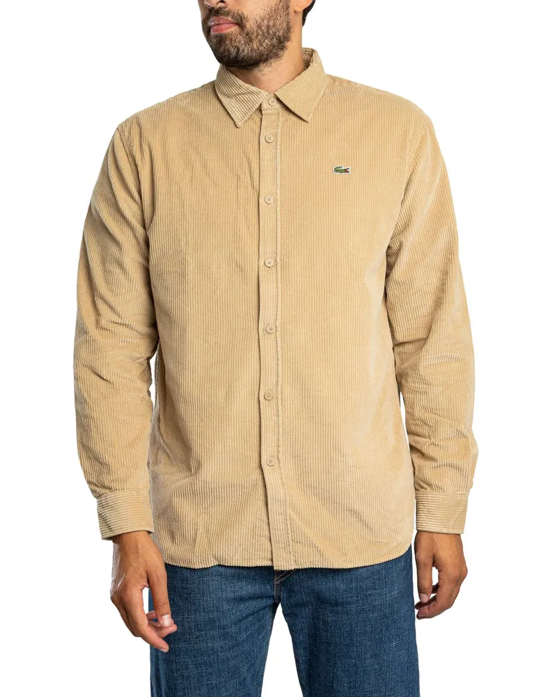 Lacoste Freizeithemd, Beige Beige