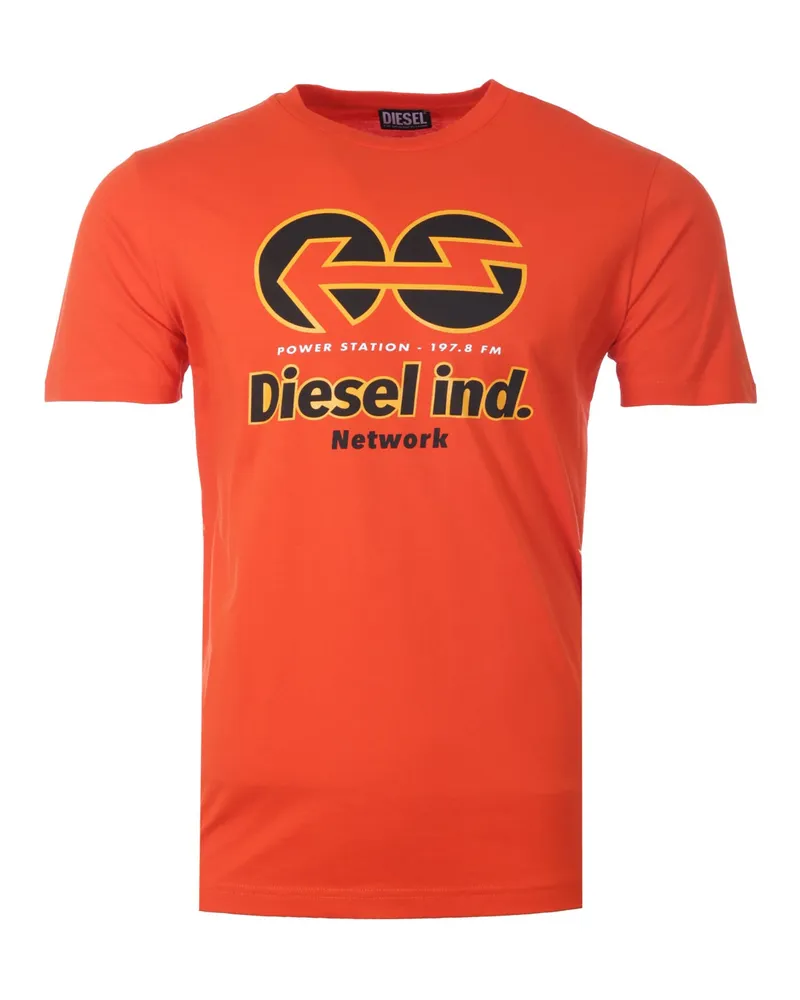 Diesel T-Just E18 T-Shirt - Rot Orange