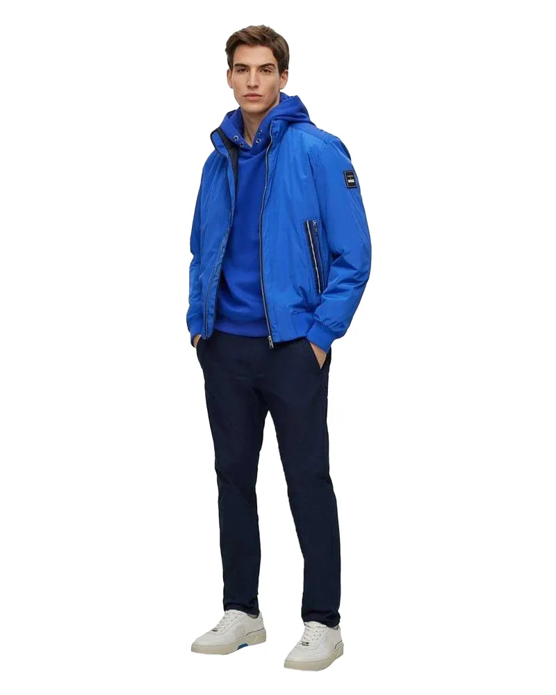 HUGO BOSS Porsche X" Kapuzenpullover für Herren (Leuchtendes Blau Blau